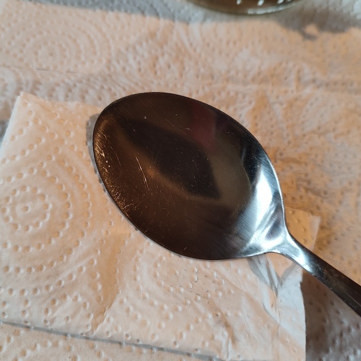 Löffel sauber